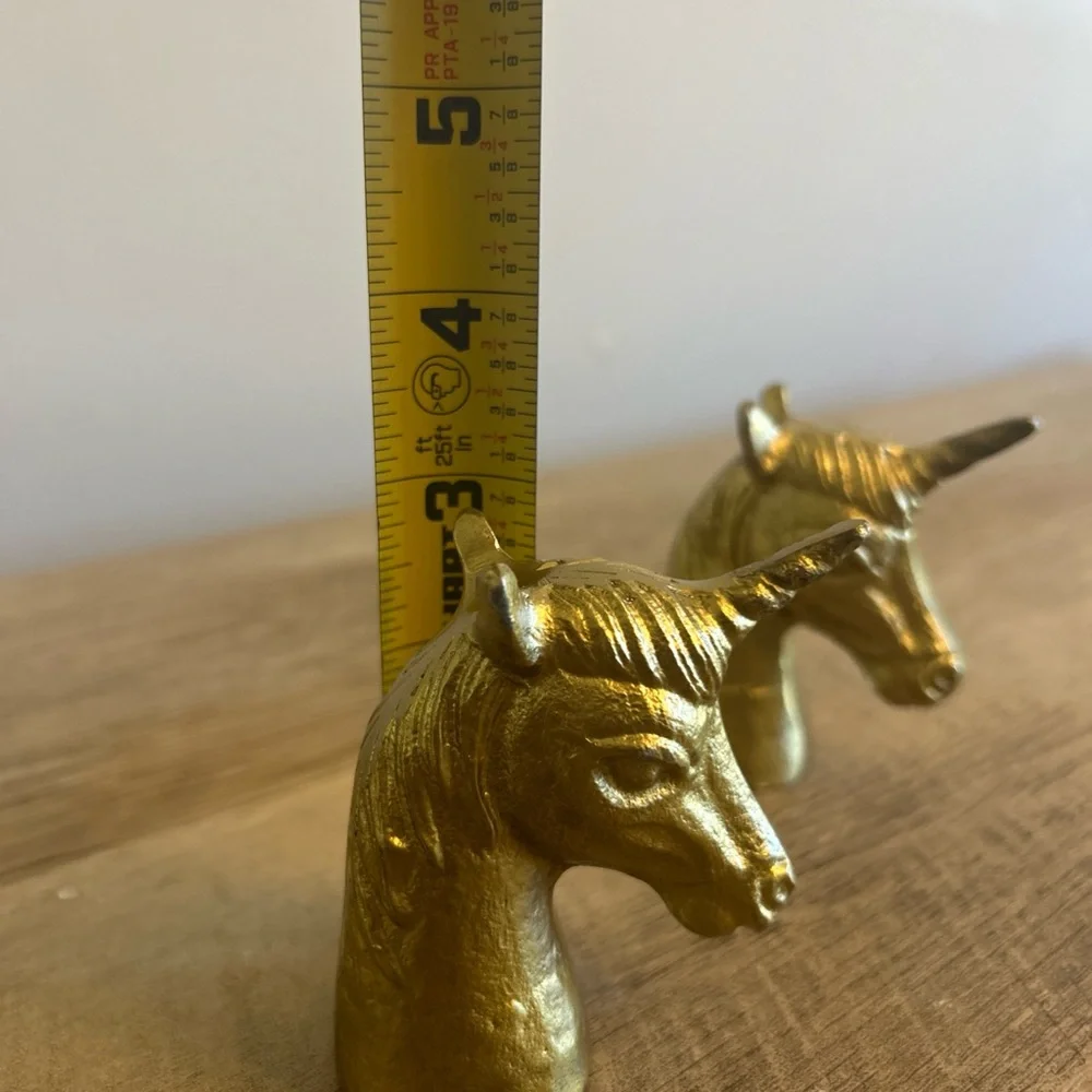 Gold Unicorn Salt and Pepper Shaker‎ Set Metal Thirstystone Unique whimsical